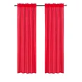 thumbnail image 2 of Gorgeous Home Linen Elegant 2-Piece MR2 Bright Red Curtain Set Semi-Sheer Window Treatment Size 54" wide X 63" length each panel, 2 of 5