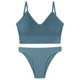 thumbnail image 1 of CINOON, conjunto de sujetador sin costuras para mujer, bragas sexis de cintura baja, sujetador sin aros, Bralette, lencería con relleno, sujetador, conjunto de ropa interior femenina suave Tan Jianjun unisex, 1 of 2