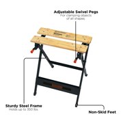 BLACK+DECKER WM125 Workmate® Portable Project Center and Vise