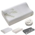 thumbnail image 4 of WSYW - Paquete de 2 almohadas de espuma viscoelástica para dormir, con contorno, soporte para el cuello, ortopédicas y suaves, con funda, 4 of 8