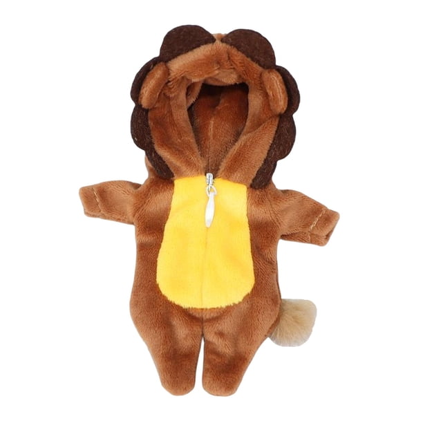 Ropa de muñeca de peluche 12, muñeca con Animal, accesorios para muñeca bebé, diseño de cremallera, recuerdo , disfraz de , muñeca para león Hugo Ropa de muñeca BJD