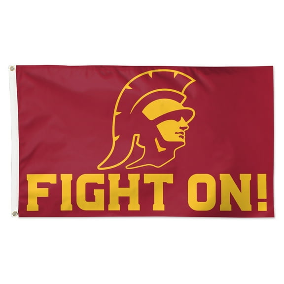 WinCraft USC Trojans 3' x 5' Single-Sided Deluxe Team Slogan Flag