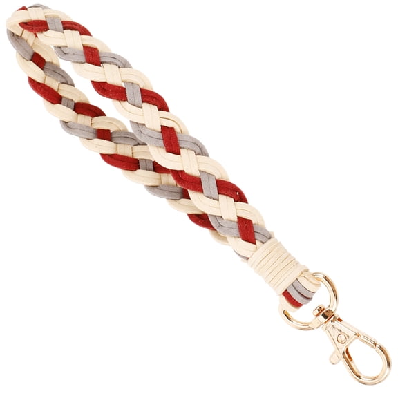 LOLIPPYY Wrist Strap Keychains 1Set Khaki Crafted Zinc Alloy and Synthetic for Daily Use