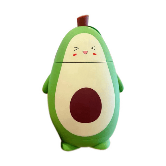 Avocado Glass Portable Carrying Rope Student Double-Layer Insulation Water Cup Gift Drinking Bottle Girl Heart,D