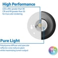 thumbnail image 4 of NICOR Lighting DLF301203KRDBK SureFit(v3) LED Flush Mount Ceiling Light, 3000K with Round Black Trim, 4 of 12