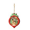 thumbnail image 1 of Colorful Hanging Ornament Tree Pendant Wooden Pendant Peach-Shaped Luminous Pendant Tree Decoration, 1 of 8