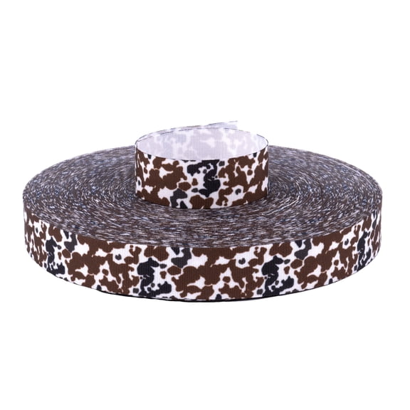 Country Brook Design® 5/8 inch Cow Print Grosgrain Ribbon, 5 Yards