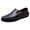 Black, variant on Men's Slip on Penny Loafers Casuals Wide Flat Shoes with Arch Support Comfortable Work Buisness Dressy Moccasins Black Size 6.5