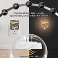 thumbnail image 4 of Yayeee 2-Pack Plug in LED Night Lights with Light Sensors Motion Detectors, Black Sardines Pattern, 4 of 7