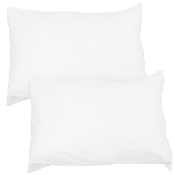 2 fundas de almohada de algodón con cierre de cremallera, color liso, tamaño estándar, para cama, transpirables y cómodas.