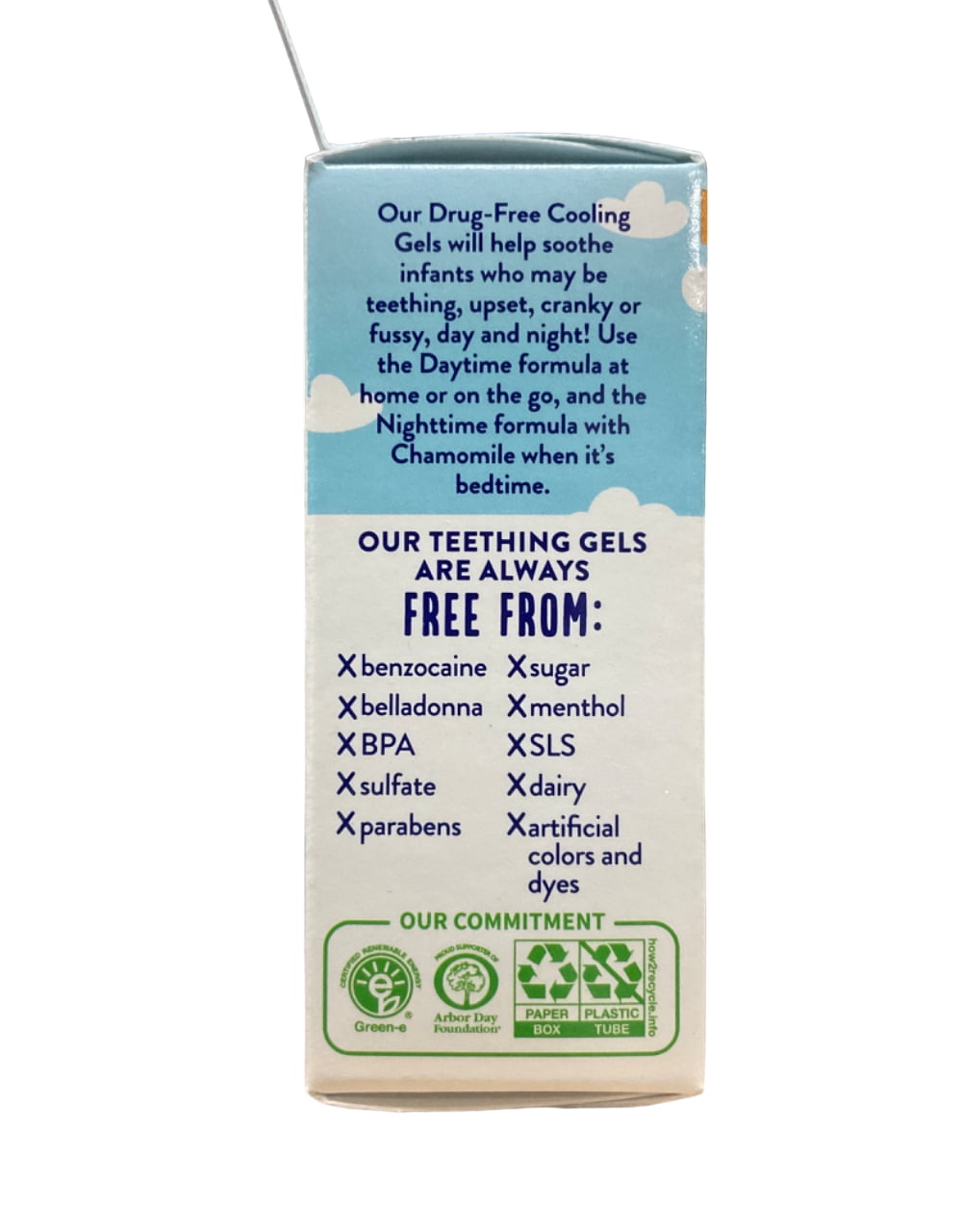 Orajel Non-Med Baby Teething Day & Night Cooling Gels Twin Pack Benzocaine Free 0.18 Oz.