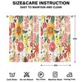 thumbnail image 2 of Colorful Flowers Curtains-blackout Curtains Bedroom Decor Living Room Darkening Grommet Window Drapes 2 Panels Set 41"x63", 2 of 2