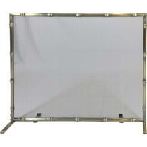 Dagan S452 Bamboo Design Panel Screen, Antique Brass