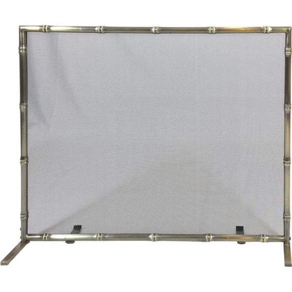 Dagan S452 Bamboo Design Panel Screen, Antique Brass