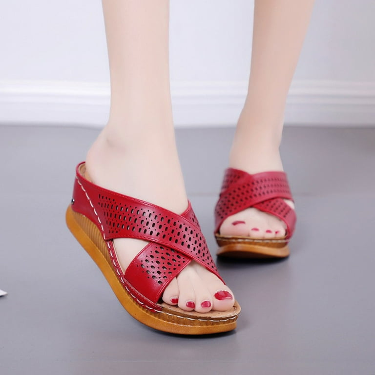 Fashion Heels Thick Casual High Slip Outdoor Platforms On Slippers
