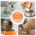 thumbnail image 4 of Unique Bargains 1 Pc Cat Shaped Pets Bowl for Indoor and Outdoor Camping PP Orange, 4 of 4