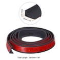 thumbnail image 2 of REGALWOVEN Collapsible Shower Barrier Stopper Water Splash Guard Blocker for Bathroom Black 59"Lx0.8"Wx0.5"H, 2 of 6