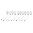 thumbnail image 1 of 10 piezas DIY Zulema pegamento en la Base hoja solapa Pin Boutonniere Craft Plata Base del pin del palito de la solapa, 1 of 8