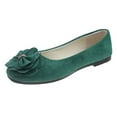 thumbnail image 2 of Viluyesy Womens Ballet Flats, Comfortable Floral Round Toe Casual Fashion Shallow Slip-On Dressy Shoes Green US7.5, 2 of 3
