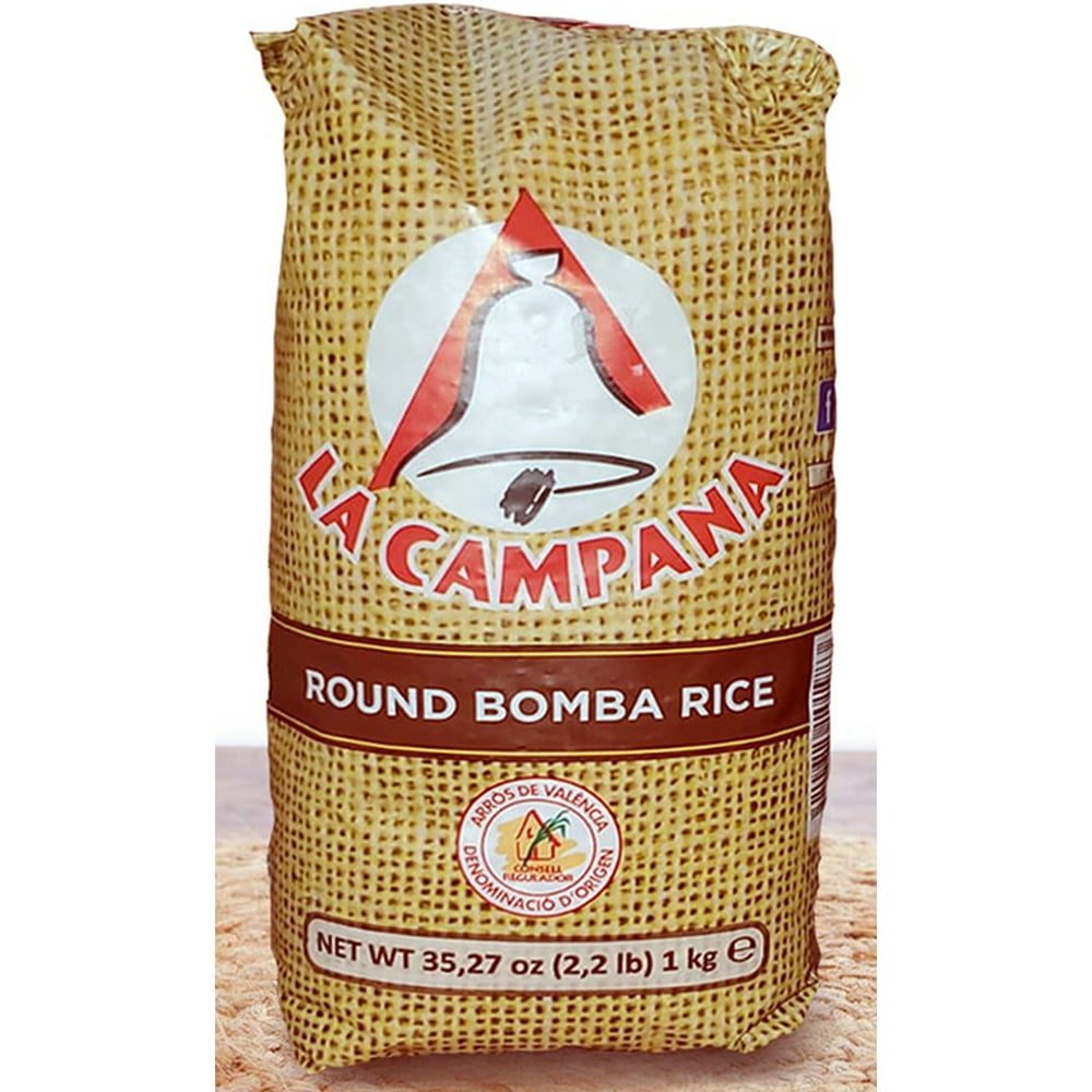 Paella Bomba Rice 2.2 lbs (1 kilo) Imported from Spain By La Campana