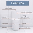 thumbnail image 3 of TICOZE Modern Elongated One-Piece Toilet with Powerful Dual Flush 1.1/1.6 GPF, Soft-Close Seat & Easy-Clean Skirted Design, White, 3 of 12