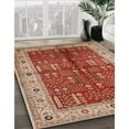 thumbnail image 3 of Ahgly Company Machine Washable Indoor Rectangle Industrial Modern Red Area Rugs, 4' x 6', 3 of 7