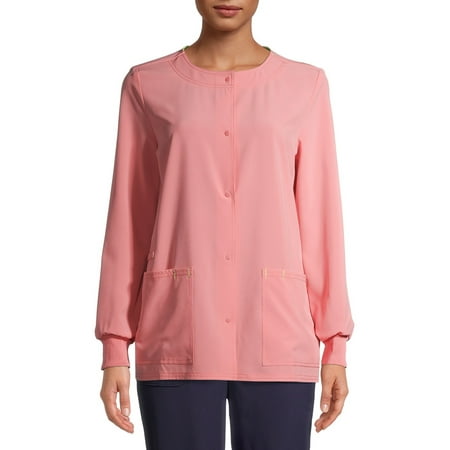 

Scrubstar Women s Seasonal Solid Warm Up Scrub Jacket