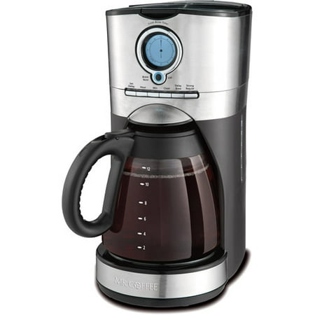 Mr. Coffee 12-Cup Programmable Coffee Maker, Stainless Steel And Black, BVMC-VMX37WM - Walmart.com