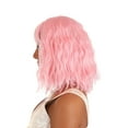 thumbnail image 3 of Women's Light Pink Wavy Wig, 3 of 4