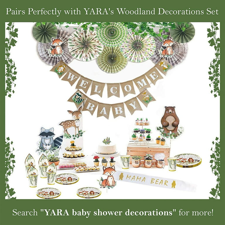 Woodland Mushroom Baby Shower Stickers — Party Beautifully