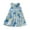 AB902 Sky Blue, variant on Utlike Girls Dresses Summer Dress Casual Princess Dresses Sleeveless Floral Print Kids Cotton Beach Dress Girls Holiday Sundress Size 1 Years-2 Years