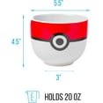 thumbnail image 3 of Pokemon Pokeball Ceramic Ramen Bowl With Chopsticks, 3 of 10