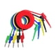 thumbnail image 1 of Riwesomey 1 Set Test Hook Wires 4mm Testing Flexible Connector Clamp Clips Cable for Multimeter Electrical Device Maintenance Type2 NO2 Riwesomey TO002507-00, 1 of 6
