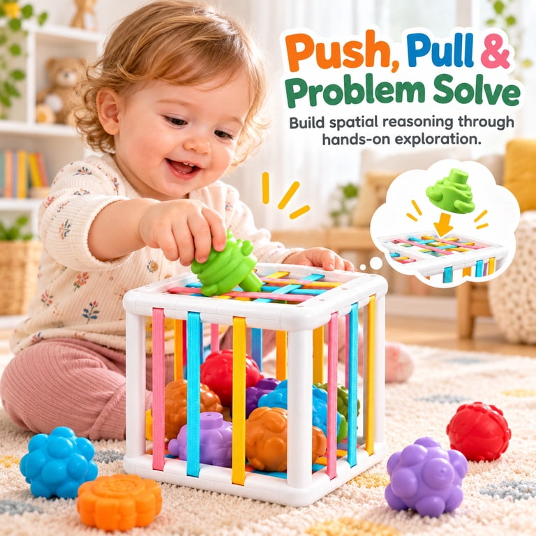 Rirool 38-Piece 6-in-1 Montessori Sensory Toy Set photo 5