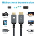 thumbnail image 5 of Twozoh Mini HDMI to HDMI Cable 15FT, High-Speed HDMI to Mini HDMI Braided Cord Support 3D 4K/60Hz 1080p 720p, 5 of 7