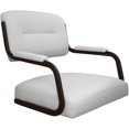 thumbnail image 3 of Swivel Metal Extra Tall Stool 34" Seat - M-110 WB - White Vinyl - Brown, 3 of 3