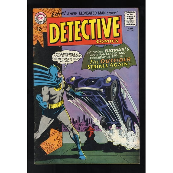 Detective Comics #340 VF- 7.5 Outsider Strikes Again! Comic Book