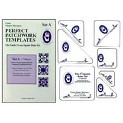 Marti Michell Perfect Patchwork Acrylic Template-Set A - 3" Basic Square Set 7/Pkg