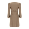 thumbnail image 3 of Soldes! Cameland Robe à Capuche pour Femme, Mode, Unie, Manches Longues, Col Rond, à Cordon, Chandail, 3 of 5