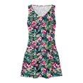 thumbnail image 4 of Ovzne Robes Grande Taille pour Femmes Rondes Robe de Plage Décontractée pour Femmes avec Poches Robe d'Été Boho de Plage Robe T-Shirts Robe Débardeur Ample Col en V Robe Maxi Grande Taille Imprimée Liquidation, 4 of 7