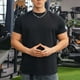 thumbnail image 5 of pstuiky Camisas de manga corta para hombre, Blusas casuales de verano para hombre, de manga corta, color liso, con cuello redondo y para fitness camisas casuales para hombre xl, 5 of 5