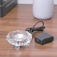 thumbnail image 3 of LEEYNEER 7 LED Colored lights Illuminated Crystal Display Stand Base for   Engraving Crystal Display (US Plug), 3 of 6