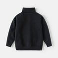 thumbnail image 2 of Odeerbi Kids Boys Girls Turtleneck Sweater Fall Winter Solid Color Sweater Solid Color Fashionable Casual Winter Warm Knitted Sweater Double-Layer High Neck Sweater Black, 2 of 4
