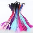 thumbnail image 3 of Gradient Color Hair Strands Girl's Hair Extensions Braid Ponytails For Party, 3 of 3