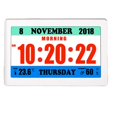 thumbnail image 2 of TFT Color Screen Digital Display Clock Reminder Alarm Clock for Living Room Bedroom Study Lobby Wall Clock, 2 of 5