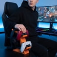 thumbnail image 6 of NOUGFVZP 2-in-1 Gaming Controller Stand, Headset Holder & Organizer for Desktop, Space-Saving Console Accessory - Black, 6 of 8