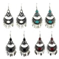 thumbnail image 3 of Pendientes Vintage Sunnimix estilo bohemio beige, 3 of 8