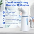 thumbnail image 3 of VTIN Steamer for Clothes, Handheld Steamer for Garment, Portable Steamer, 700W Strong Penetrating, Fabric 120ml Big Capacity for Office and Travel(White), 3 of 12