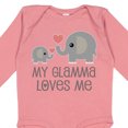 thumbnail image 4 of Inktastic My Glamma Loves Me Grandchild Boys or Girls Long Sleeve Baby Bodysuit, 4 of 5
