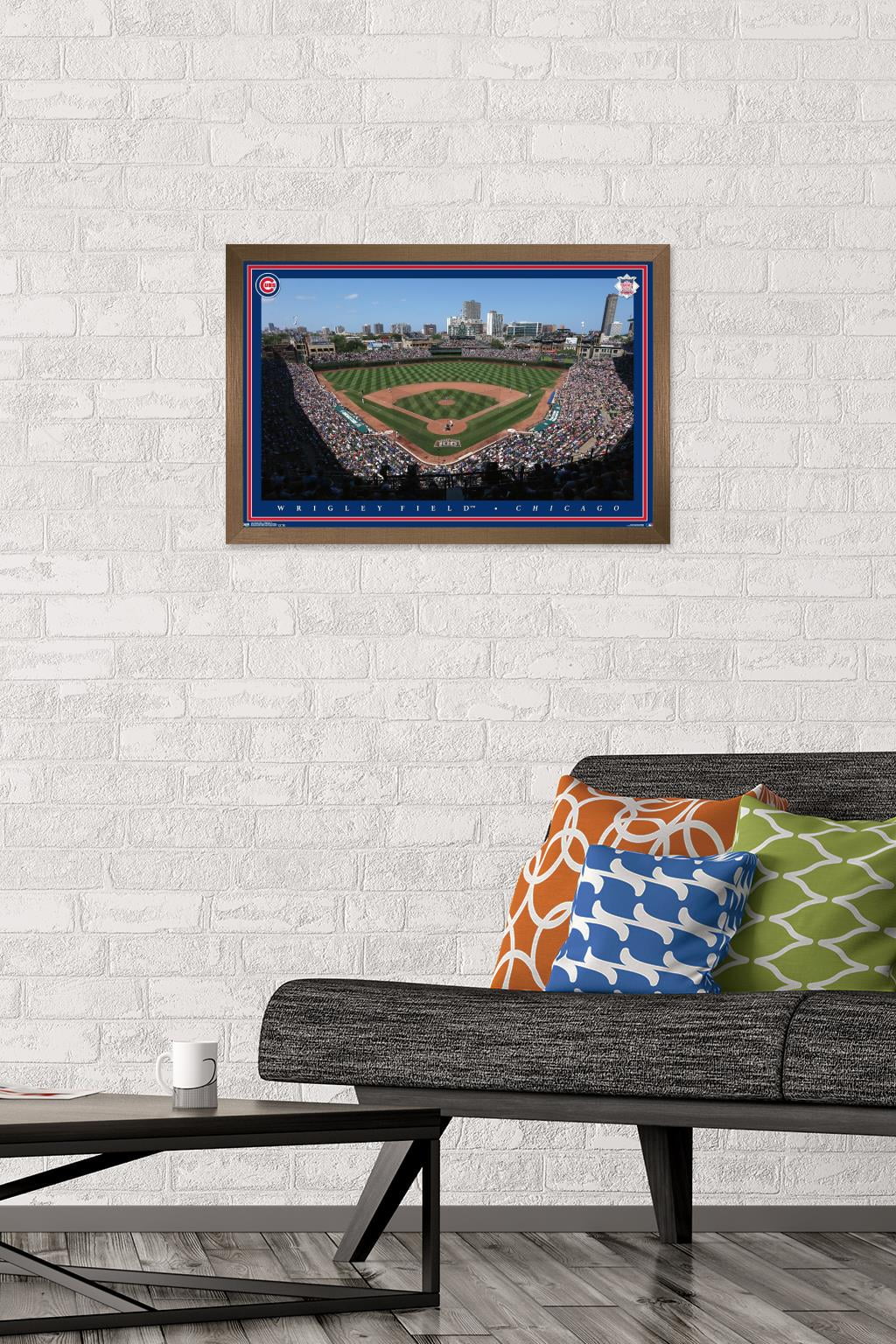 MLB Chicago Cubs - Wrigley Field 15 Wall Poster, 14.725" x 22.375", Framed